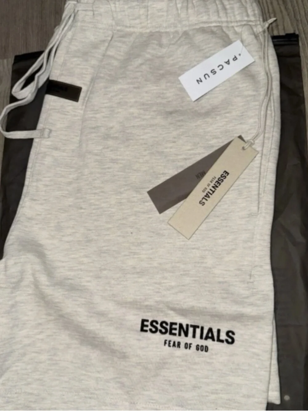 Fear of God Essentials Light Gray Athletic Shorts